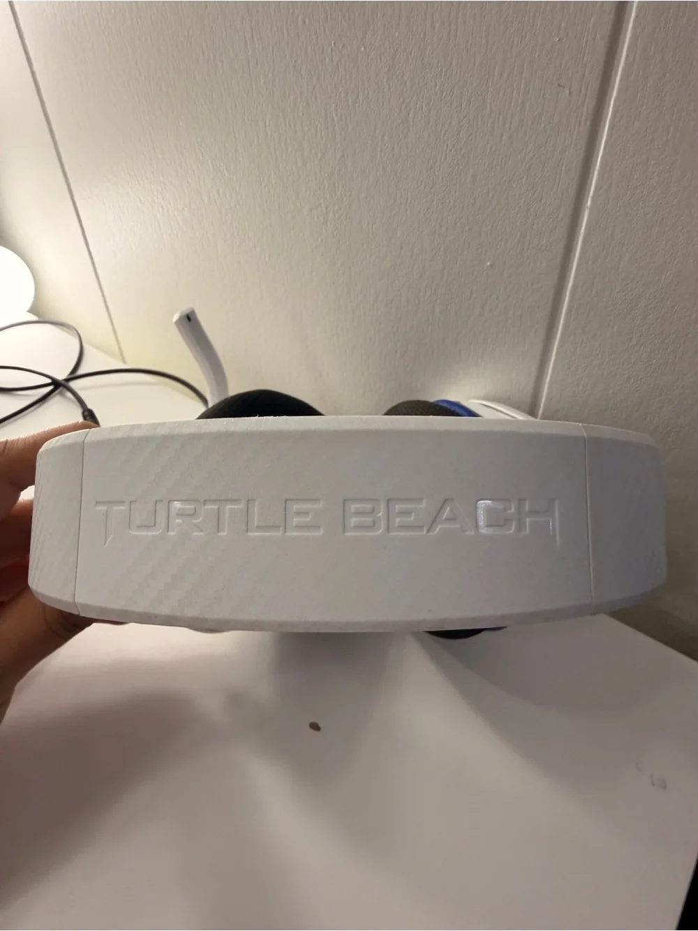 Turtle Beach White & Blue Gaming Headset with Microphone